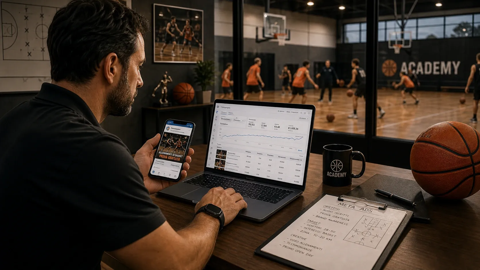 Meta Ads pour Entraîneurs de Basket-Ball